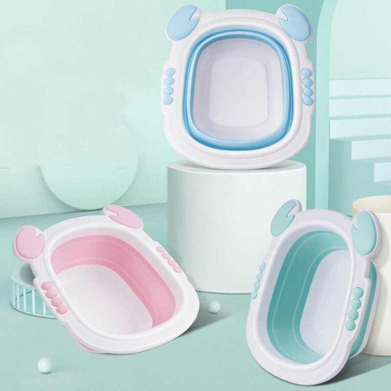 Lavabo pliable portable pour bébé | Lavabo pliable, baignoire lavage du visage, bacs de pieds pour enfant, lavabo dessin animé crabe ours en forme