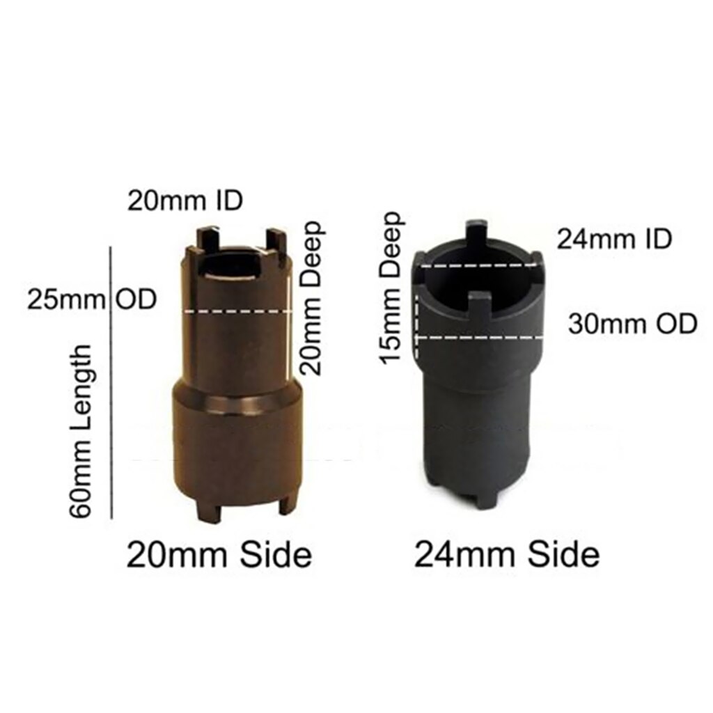 20mm-24mm Castle Nut Engine Motor Mount Lock Nut 4 Pin Spanner Socket Tool For Kawasaki Honda Gl Ca Cb Cl Ct Sl & Xr Xl ATV