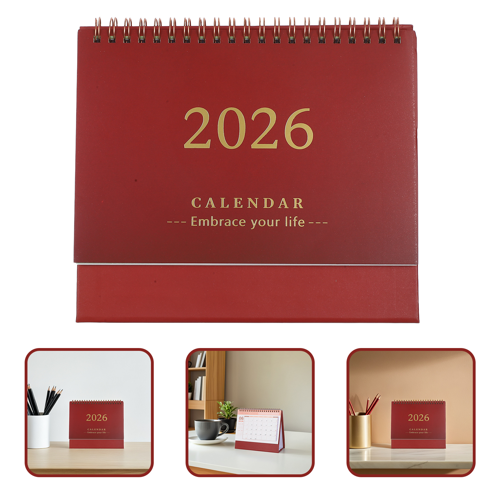 Desk Calendar Small Desktop Calendars Table Daily Notepad Pocket Planner Decorative Month Work Calendar Planner: Yellow