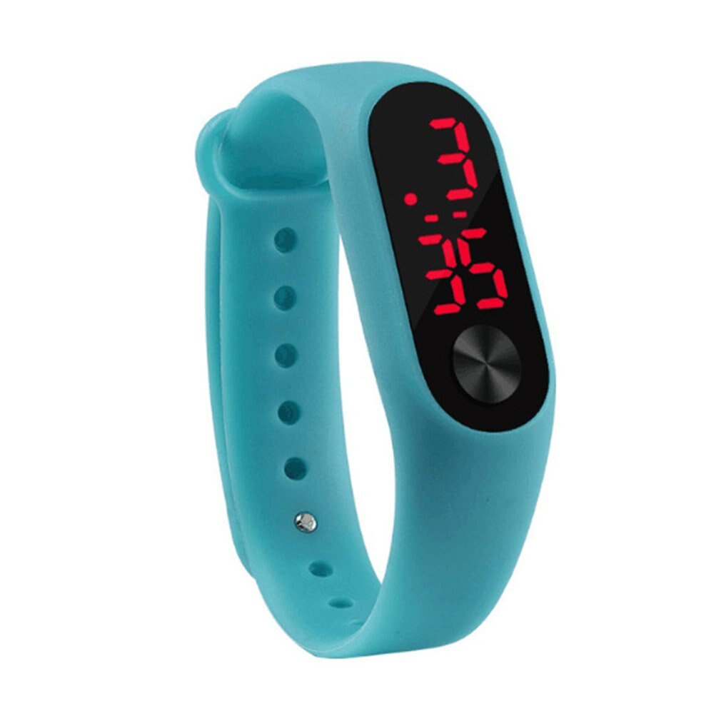 Carlota Casual Sport Armband Snoep Kleur Digitale Led Elektronische Horloges Voor Kinderen Zachte Siliconen Horlogeband Voor Kids: 9