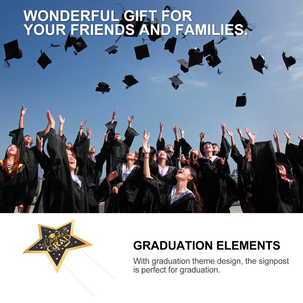 1pc Graduation Party Settings Outdoor Lawn Decoration Sign Decor