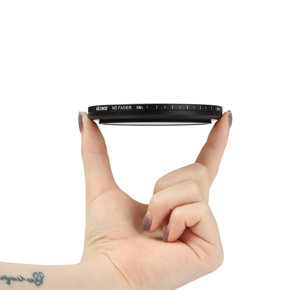 Viltrox Verre Optique Mince ND2-ND400 Densité Neutre Fader filtre à DENSITÉ NEUTRE Variable Réglable 52/55/58/62/67/72/77mm pour Canon Nikon