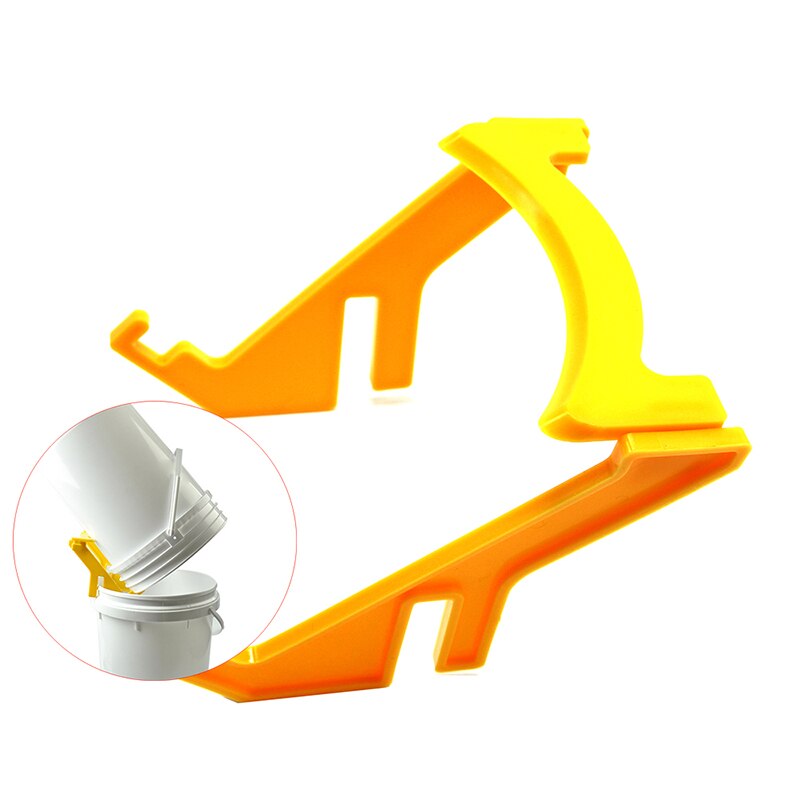 Imkergereedschap gele plastic honing emmer houder plastic houder lift imker accessoires standaard ondersteuning clip