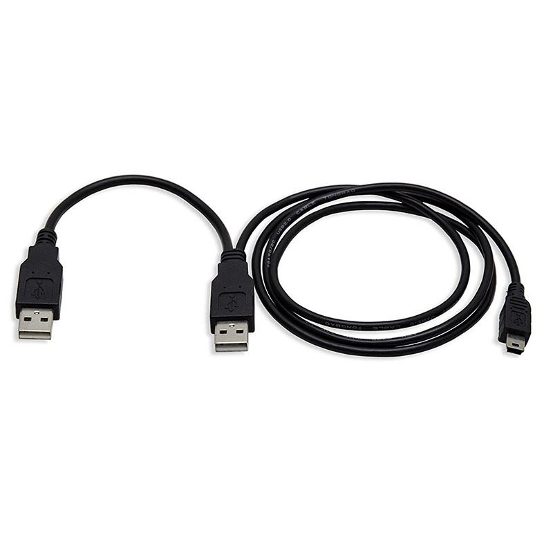 USB Dual 2,0 tipo A Mini USB de 5 pines tipo B x1 Y Cable de alimentación Y datos