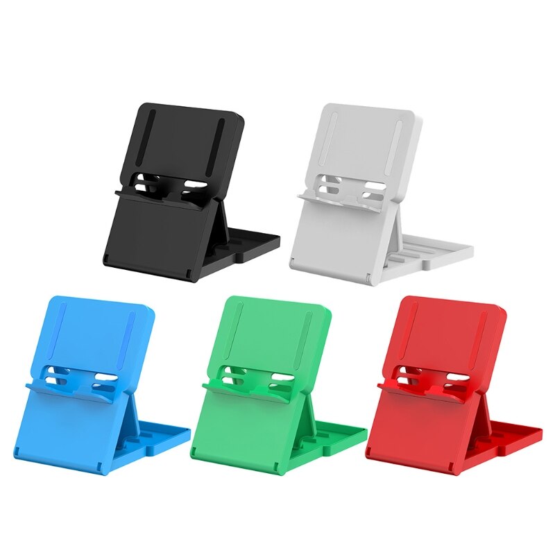 KX4A Foldable Compact Playstand Adjustable Tablet Holder Stand Portable Bracket Compatibe with Switch/Switch OLED/Lite/Phone