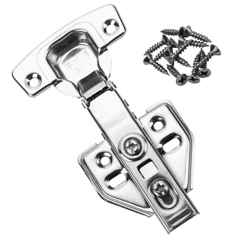 1 Pcs Metric Wing Nut Wing Nut Hardware Bolt Screw &amp; 10 Pcs Hinge Stainless Steel Door Hydraulic Hinges