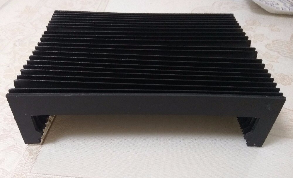 Chamfer accordion cnc machine bellows,Lmax350mm/width213mm/height55mm