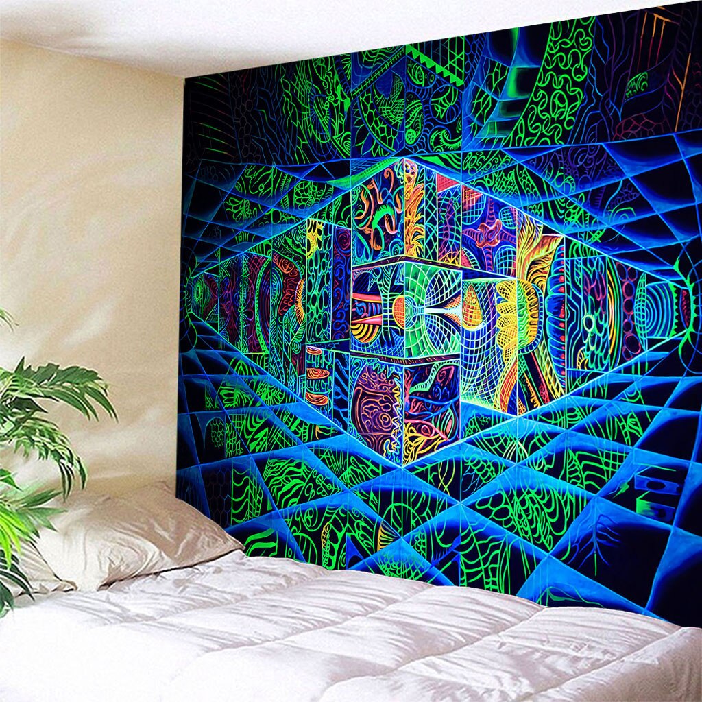 Psychedelic Tapestry Wall ing Hippie Wall Tapestry Blue Modern Wall Carpet Home Decor Tapisserie