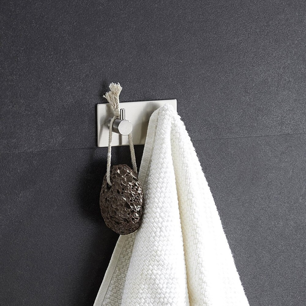 ZUNTO – crochet mural en acier inoxydable 304, support pour manteaux, salle de bains, cuisine, sac, porte-clés, vêtements, crochet sans perçage