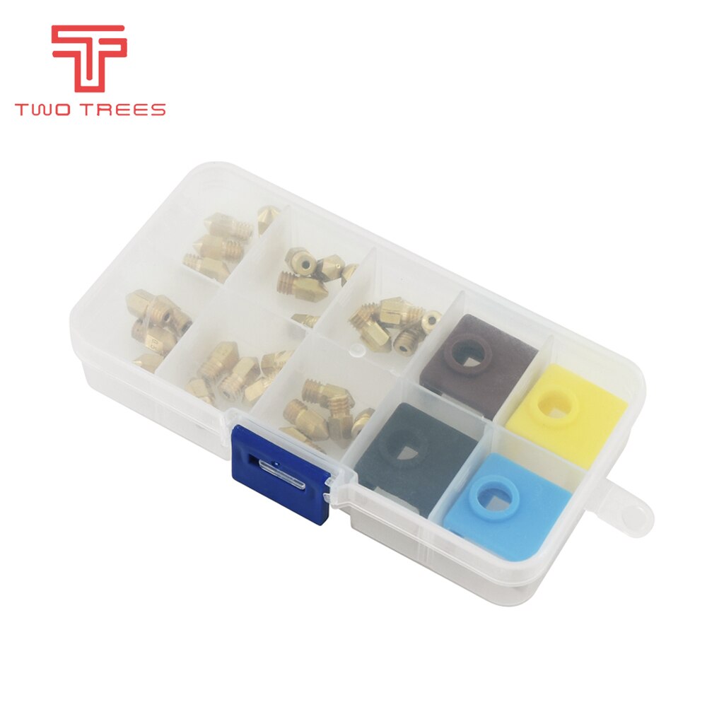 3D Printer Parts MK8 Extruder Nozzle Extruder Print Head 0.2/0.3/0.4/0.5/0.6/0.8mm mk9 Silicone sock for CR-10 Ender 3 pro: Default Title