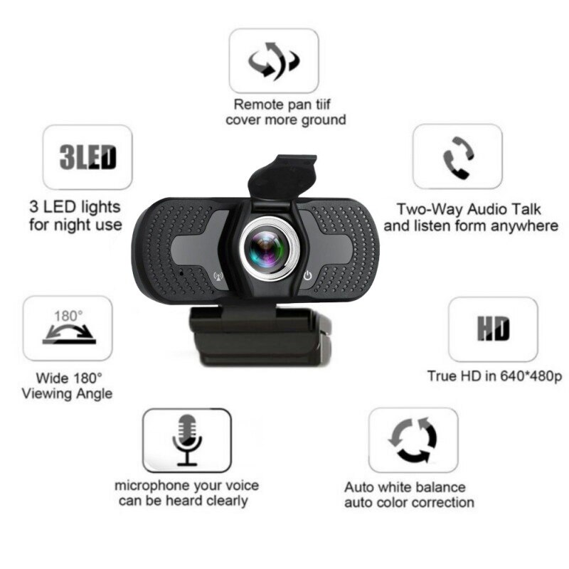 1080P Full HD USB Video Gamer Webcam For PC Desktop Laptop Web Camera With Microphone Camcorders