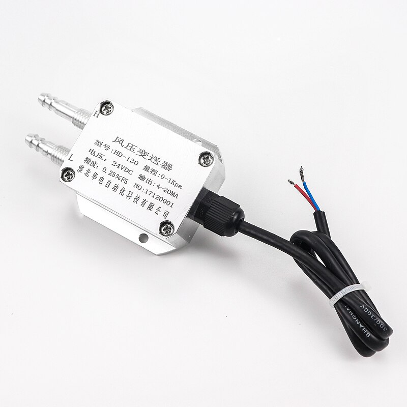 0-1MPA digital tube display air gas mirco differential pressure sensor price
