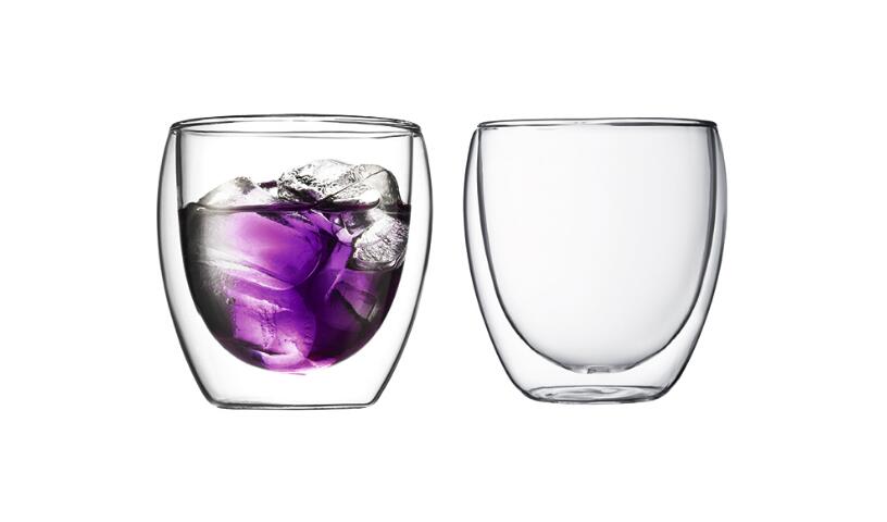 8.5-Ounce Double-Wall Thermo Tumber Glass, Set of 2