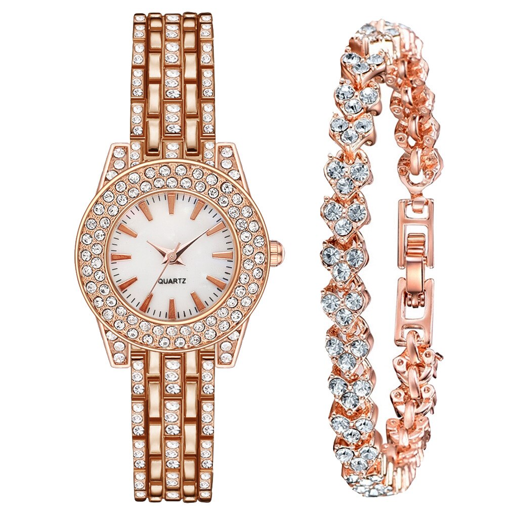 Relojes Para Mujer Reloj Mujer Marcas Famosas De Lujo Relojes De Cuarzo Para Mujer Mujer Conjunto De Reloj De pulsera y Corea del Sur para mujer, Simple y combinación De ambiente,: 9