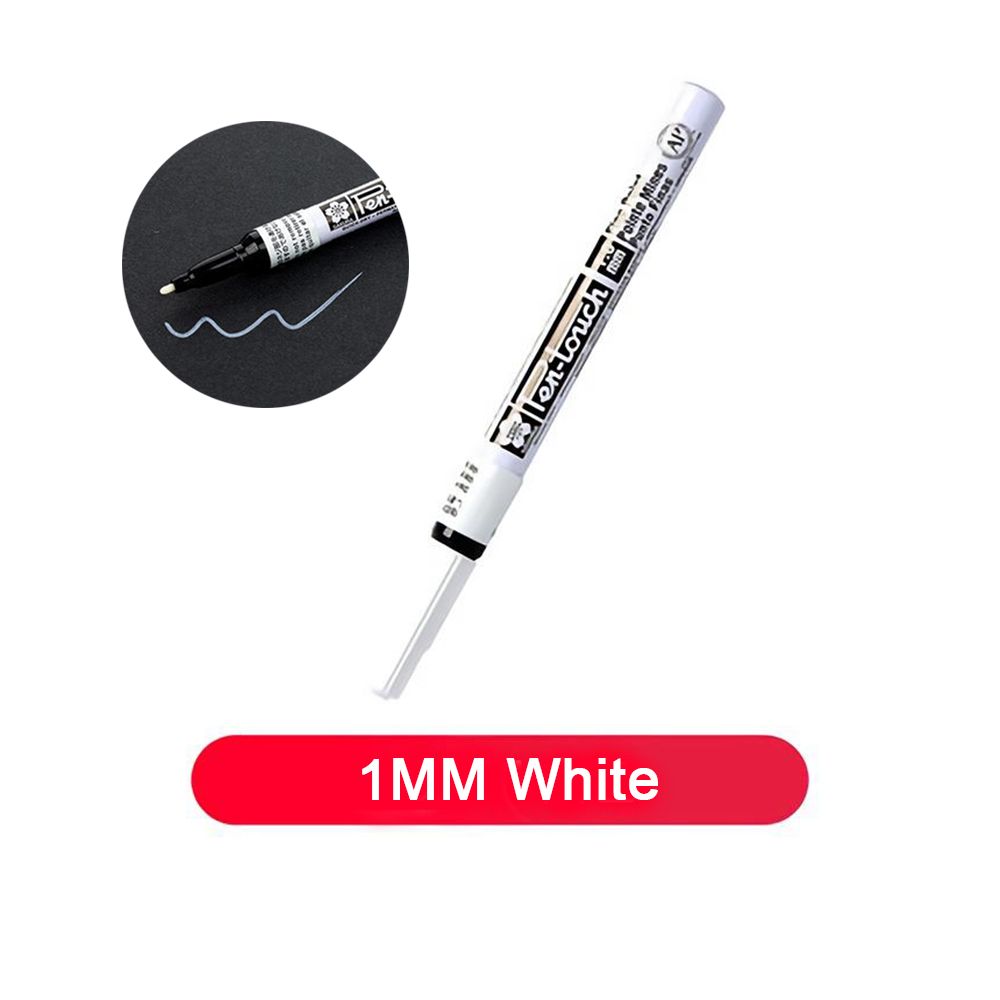 Rotulador líquido cromado a prueba de decoloración, herramienta de arte de pintura pintada a mano, Album DIY: white-1mm