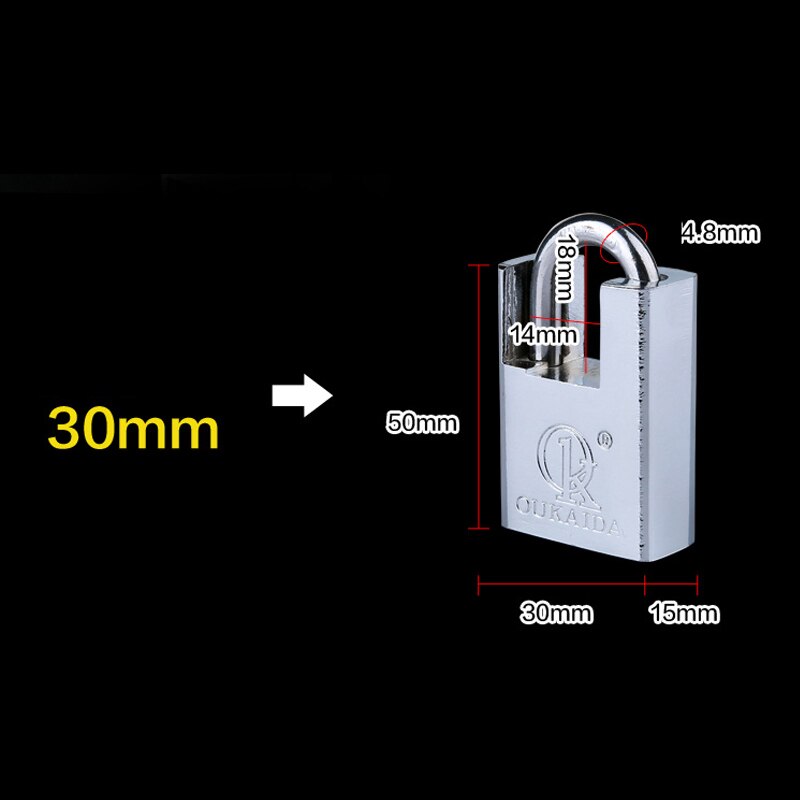 Anti-theft tamper waterproof never rust security door locks padlock copper Blade idling cylinder 4keys atom