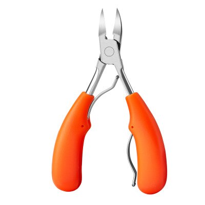 Uñas Clippers uña encarnada Podología corrección pinzas cutícula cortadores de corte paroniquia pedicura manicura cuidado de mano y pie herramienta: Orange