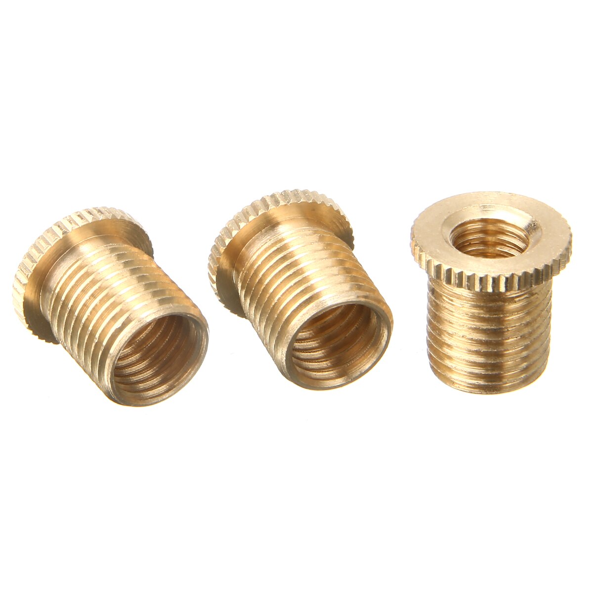 3pcs Gold Aluminum Alloy Gear Shift Knob Thread Adapter Nut Kit M10x1.25 M10x1.5 M8x1.25 Accessories Parts