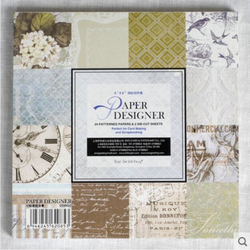 6‘’ Multi Style Scrapbooking Paper Pack Origami Art Craft DIY Photo Album Craft Scrapbook Paper Background Pad Paper Card Making