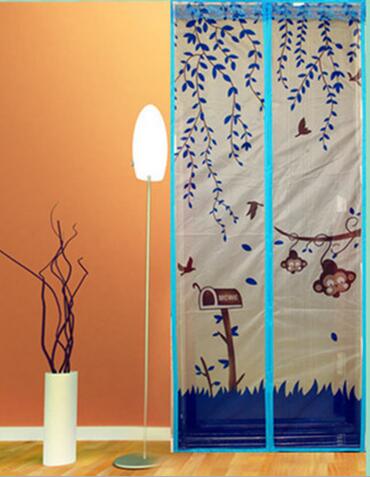 80/90x210cm Mute Magnet Mosquito Door Net Summer mosquito free Mesh magnetic Curtain Polyester Door Screen