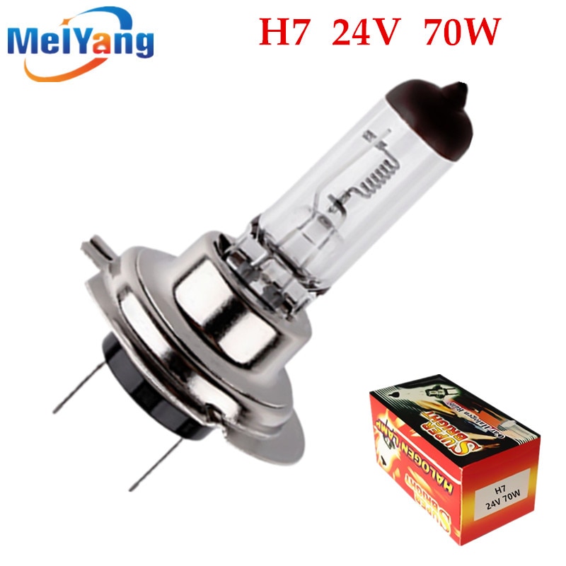 H7 70W 24V Halogeenlamp Super Xenon Mistlampen High Power Auto Koplamp Lamp Bron Parkeergelegenheid Auto Geel