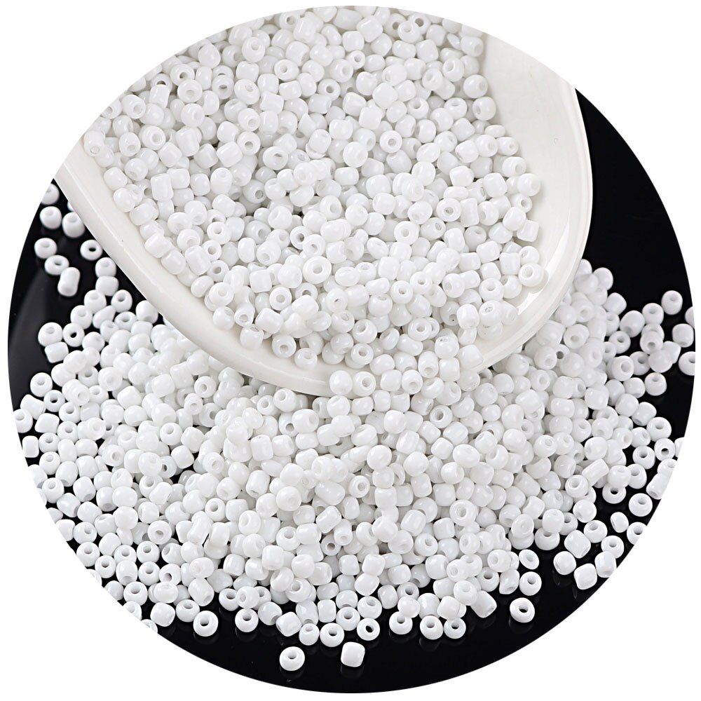 20g Mix Style White Miyuki Delica Glass Beads Sequins DIY Loose Spacer Round Beads Jewelry DIY Making Accessorie C0806: C7 20g 2mm 1000pcs