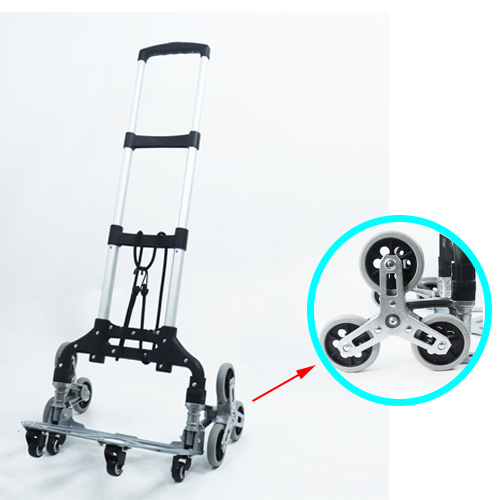 Portable Folding Stair Climbing Cart All Terrain Stair Climbing Hand Truck Trolley for Upstairs Cargo: 02