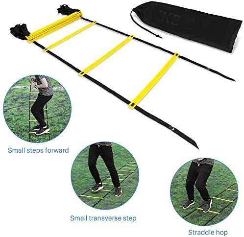 Ultimate Agility Ladder Speed Training Equipment 12 Adjustable Rungs Endurance Speed Ladder For Kids And Adults Included Carry Bag I3281651