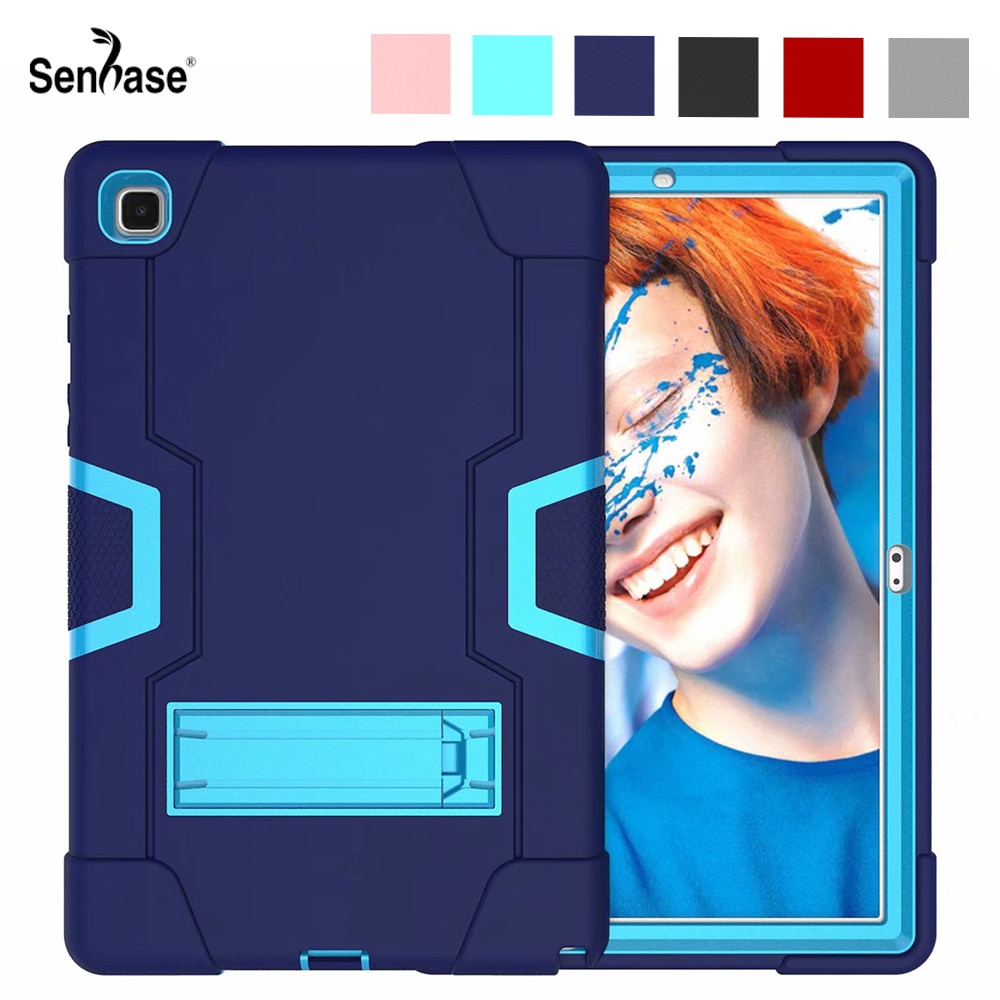 Do Samsung Galaxy Tab A7 10.4 2020 SM-T500 SM-T505 Case odporny na wstrząsy dzieci bezpieczne PC Silicon Hybrid Stand Full Body Tablet Cover