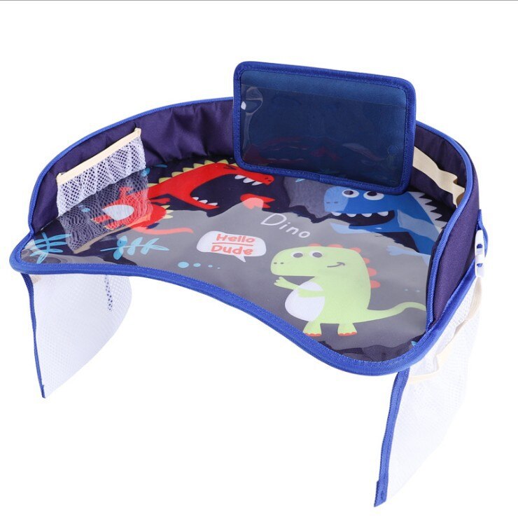 Cartoon Baby Auto Seat Lade Kinderwagen Kid Speelgoed Voedsel Water Houder Kind Tafel Opslag Bureau Kinderen Draagbare Multifunctionele Plaat: H