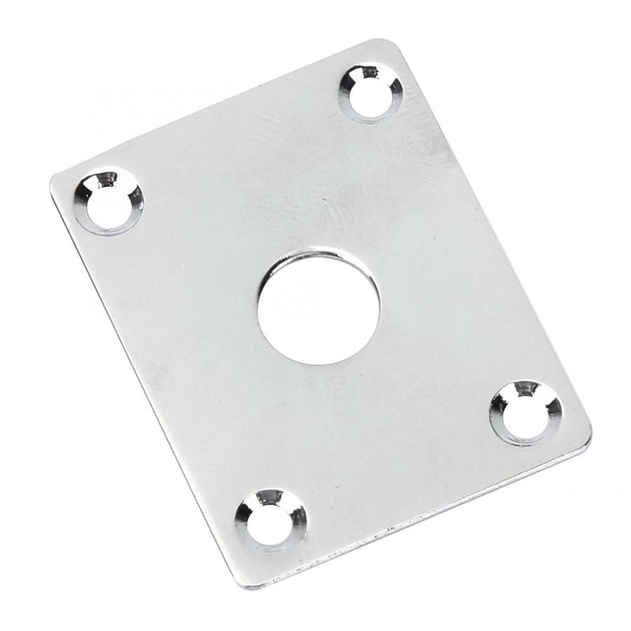 Electric Guitar Electric Guitar Universal Square Style Jack Plate Bass 1/4 Output Input Jack Socket Guitar