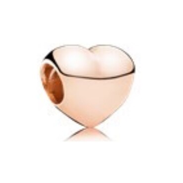 NUOVO 100% 925 Sterling Silver 1:1 Autentico Charm In Oro Rosa Margherite di Cuore-A Forma di Coniglio In Rilievo Clip di Sicurezza Della Catena di Sicurezza: Cielo Blu