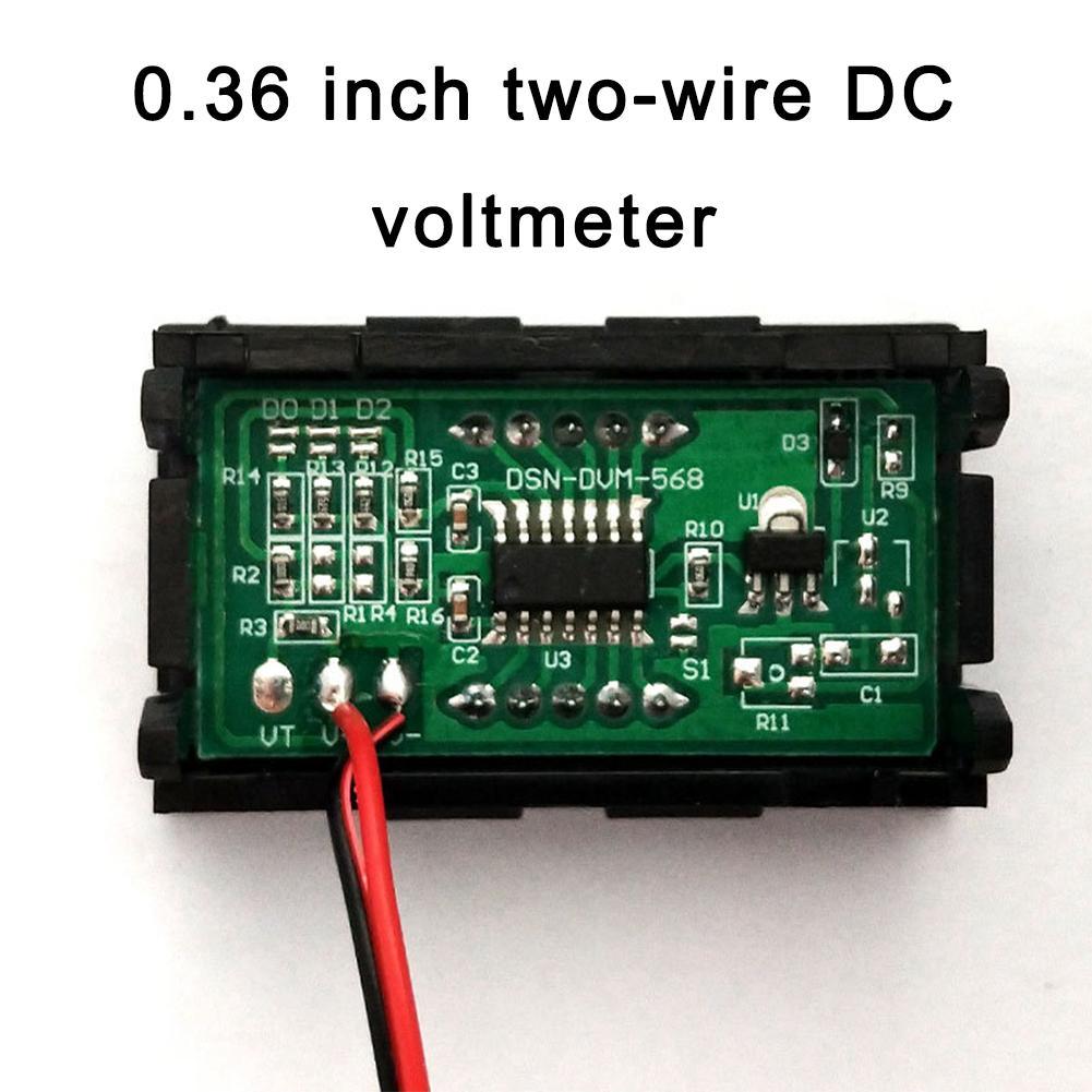 Dc 2-Draad 4.5-30V Mini Digital Display Led Voltmeter Volt Voltage Panel Voltage Meter
