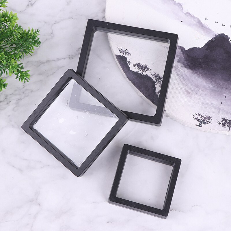 1PC Transparent Storage Rack Acrylic Display Stand Photo Albums PE Thin Film Suspension Jewelry Display Box