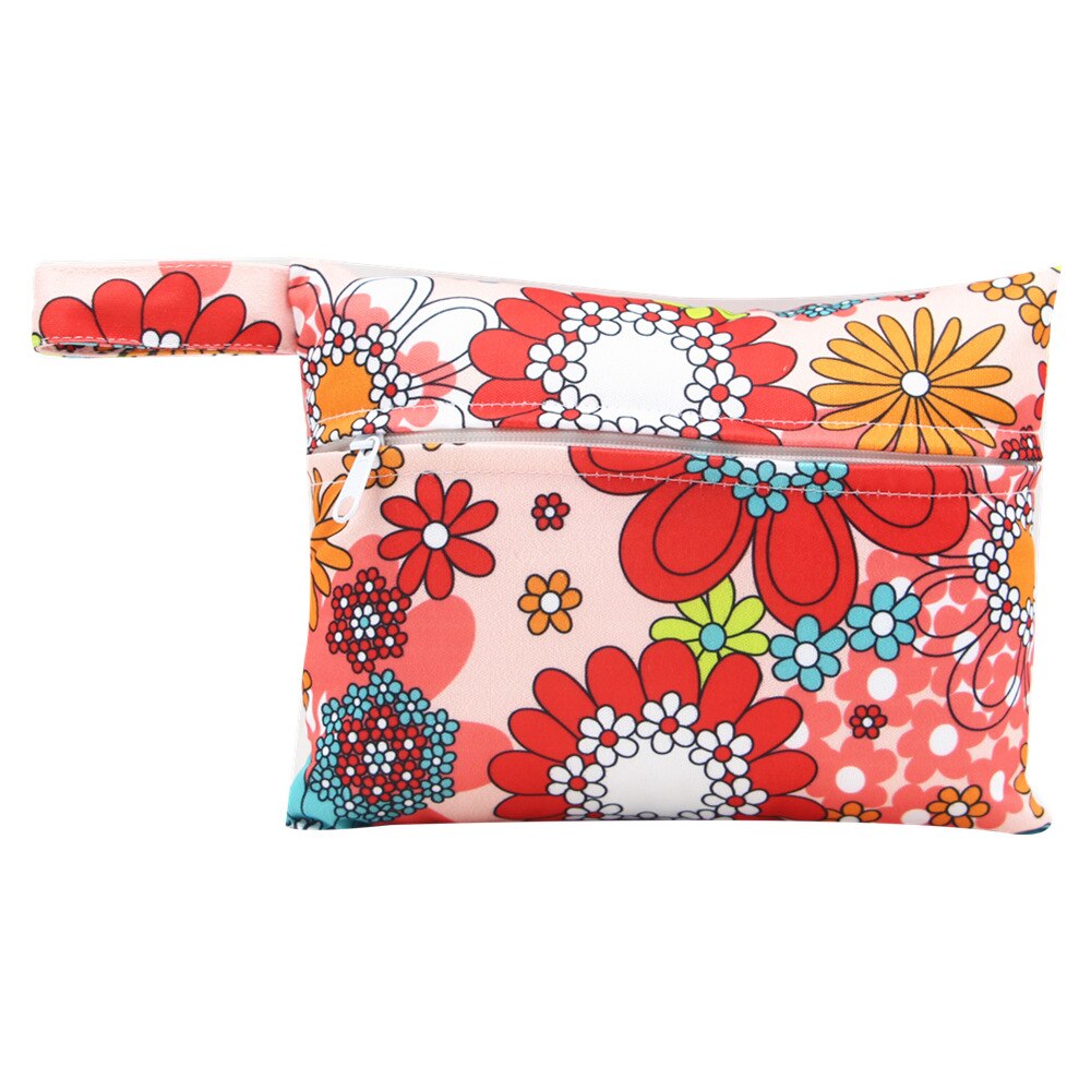 Balleenshiny 14*18cm Gedruckt Tasche Windel Tasche Wasserdicht Nass Tasche Baby Windel Taschen Eimer Liner Wäsche Tasche für Baby Tuch Windel: T5