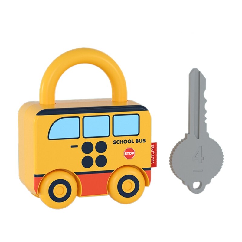 Juego de emparejamiento de candados de aprendizaje para niños, juego portátil Simple, juguetes interactivos para niños
