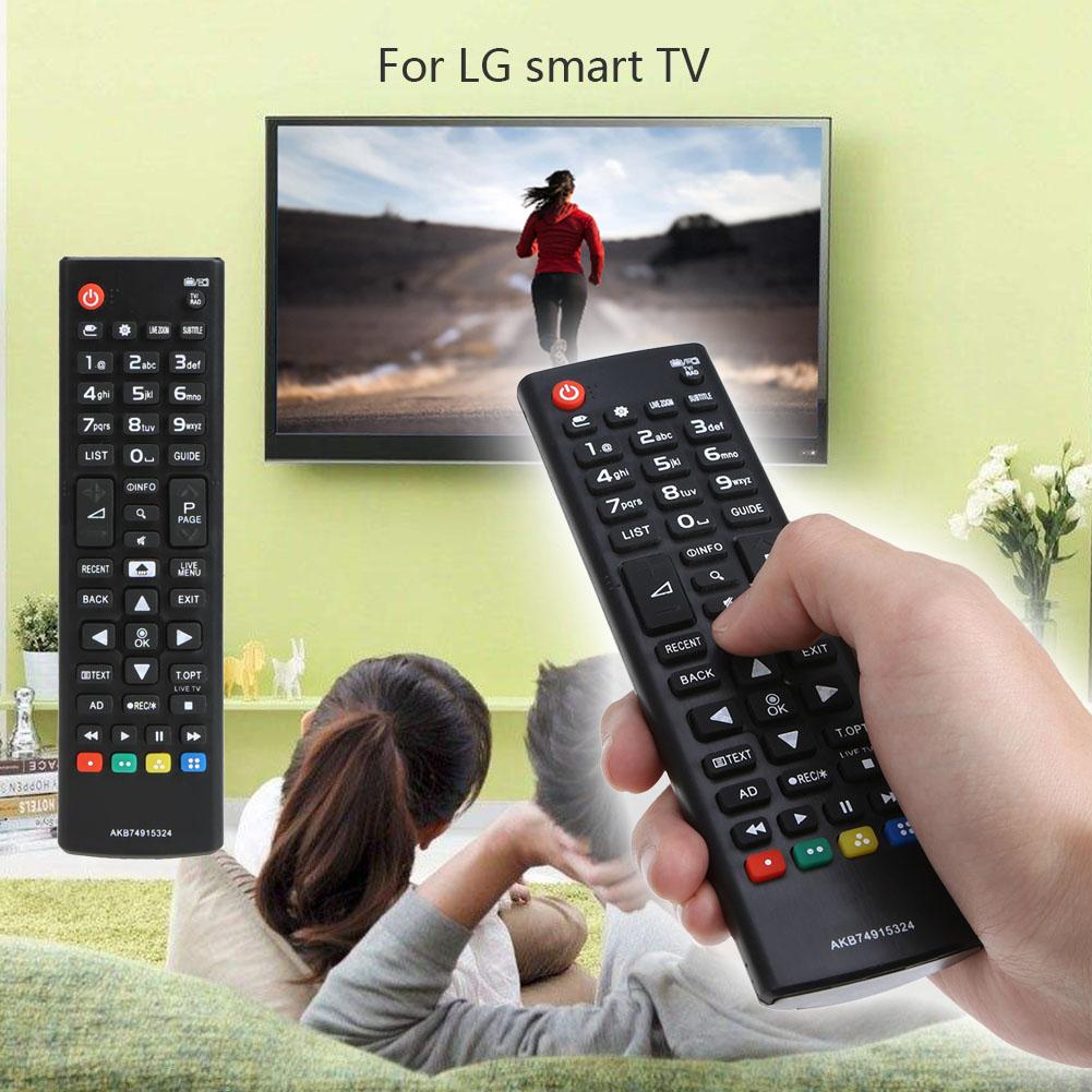 Slimme Draadloze Afstandsbediening Televisie Tv Zwart 433Mhz Abs Plastic Replacemen Tv Afstandsbediening Voor Lg AKB74915324 Led Lcd tv