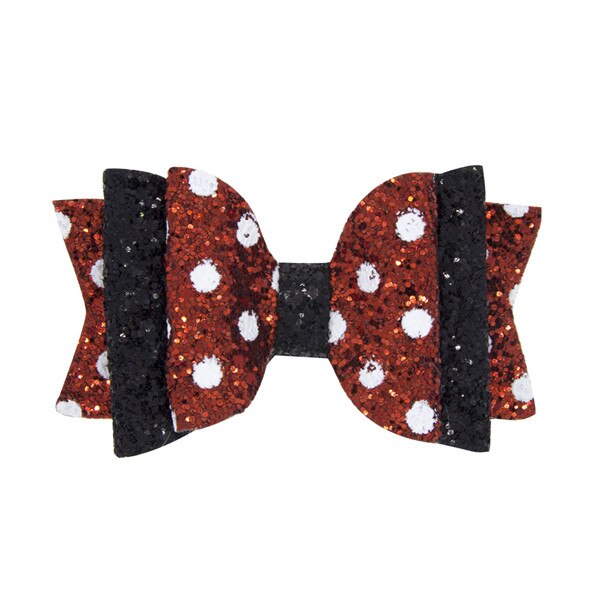 3 zoll funkeln Druck Herz Haar BöGen Haarnadeln für Mädchen freundlicher Haar Clip Griffe freundlicher Party Haar Zubehör: 5