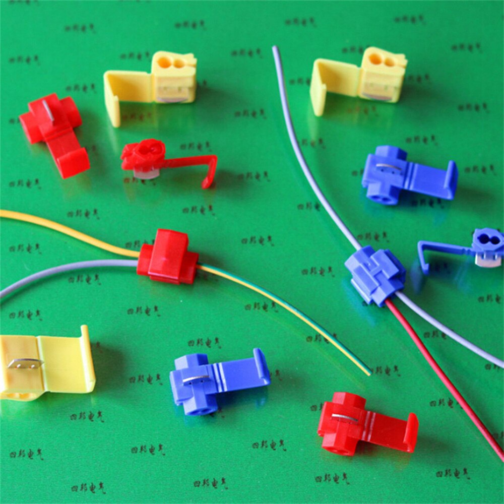 50pcs Ellenmar Scotch Lock Electrical Wire Cable Connectors Quick Splice Terminals Crimp Not Destructive Without Break Line