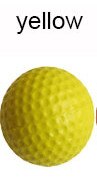 20 pcs/lot balles de Golf en mousse légère PU 6 couleurs balles de pratique de Golf pour la formation de Sport en plein air en intérieur balles de Golf en éponge élastique: yellow