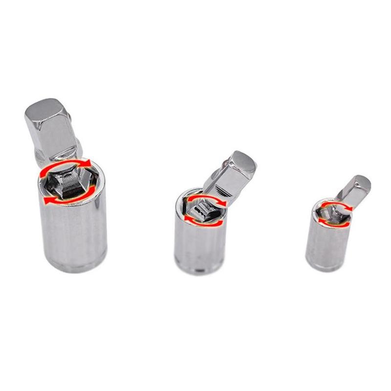 1/4 "3/8" 1/2 "uniwersalny zestaw przegubowy grzechotka przystawka kątowa instrukcja i pneumatyczne bar adapter adapter zginalny gniazdo Q5F7