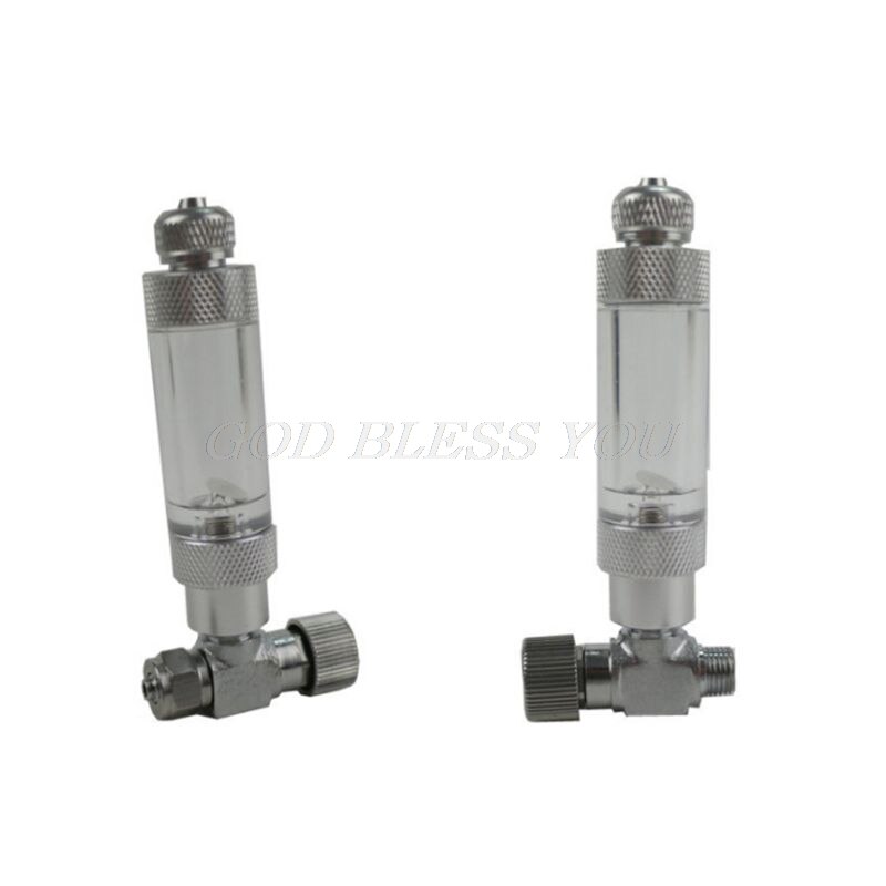 Aquarium CO2 Regulator Needle Valve Adjustment Kit Bubble Valves Counter Mini CO2 Single/Double Head System for Fish Tank