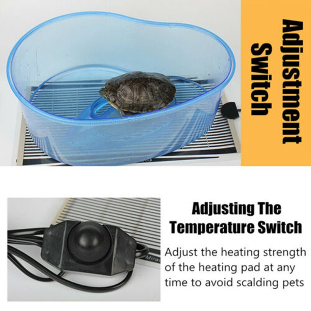 Adjustable Temperature Reptile Heating Heat Mat Heating Pad Warmer for Pet Warm LBShipping
