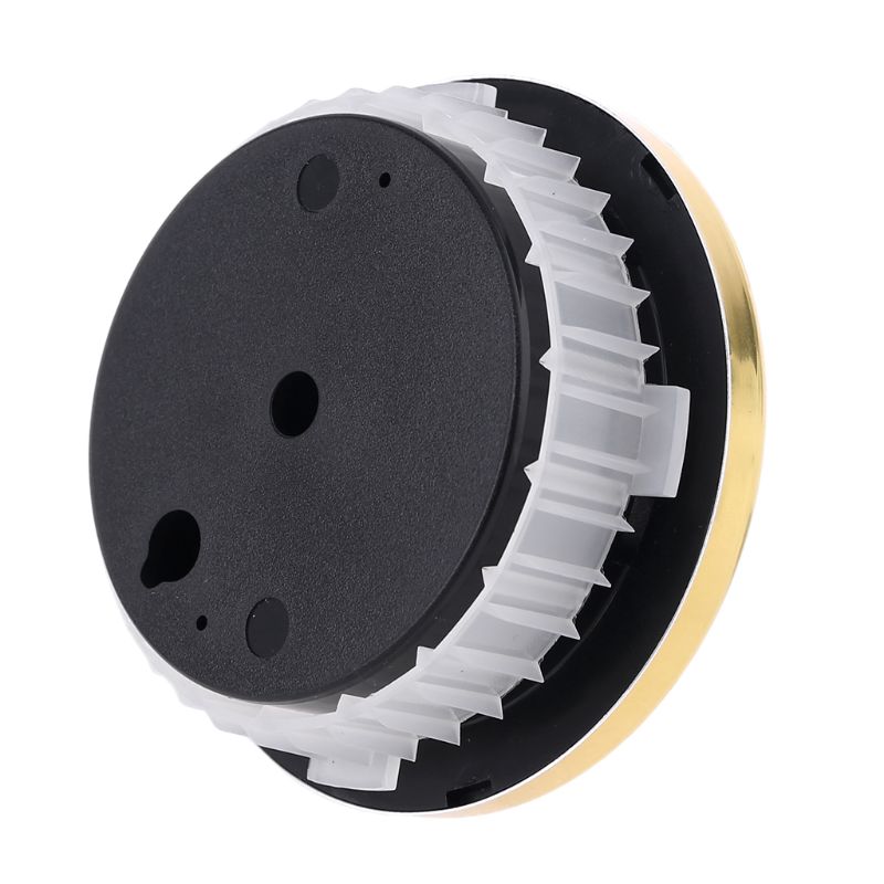 7.2cm Gold Ring Surface Hygrometer Instrumentation Thermometer Humidity Meter Gauge - No battery needed