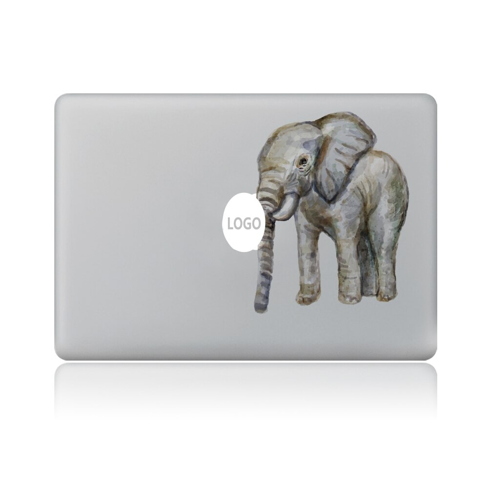Cute cat elephant Animal kingdom Vinyl Decal Laptop Sticker For DIY Macbook Pro Air 11 13 15 inch Laptop Skin: 15" / Elephant
