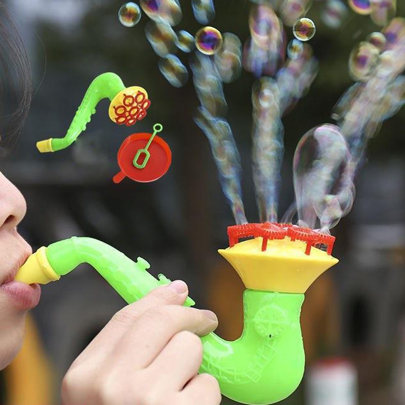 Creativo per Bambini di Acqua Che Soffia Giocattoli Bolla Bolla di Sapone Ventilatore per Bambini tutto'aperto bambino Divertente Educativi Giocattolo tutto'aperto Giocattoli Corno
