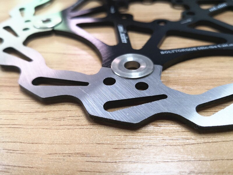 1pcs magnesium alloy Bicycle MTB bike Brake Float Floating Disc Rotors 160/180/203mm for Mountain Bike Disc Brake