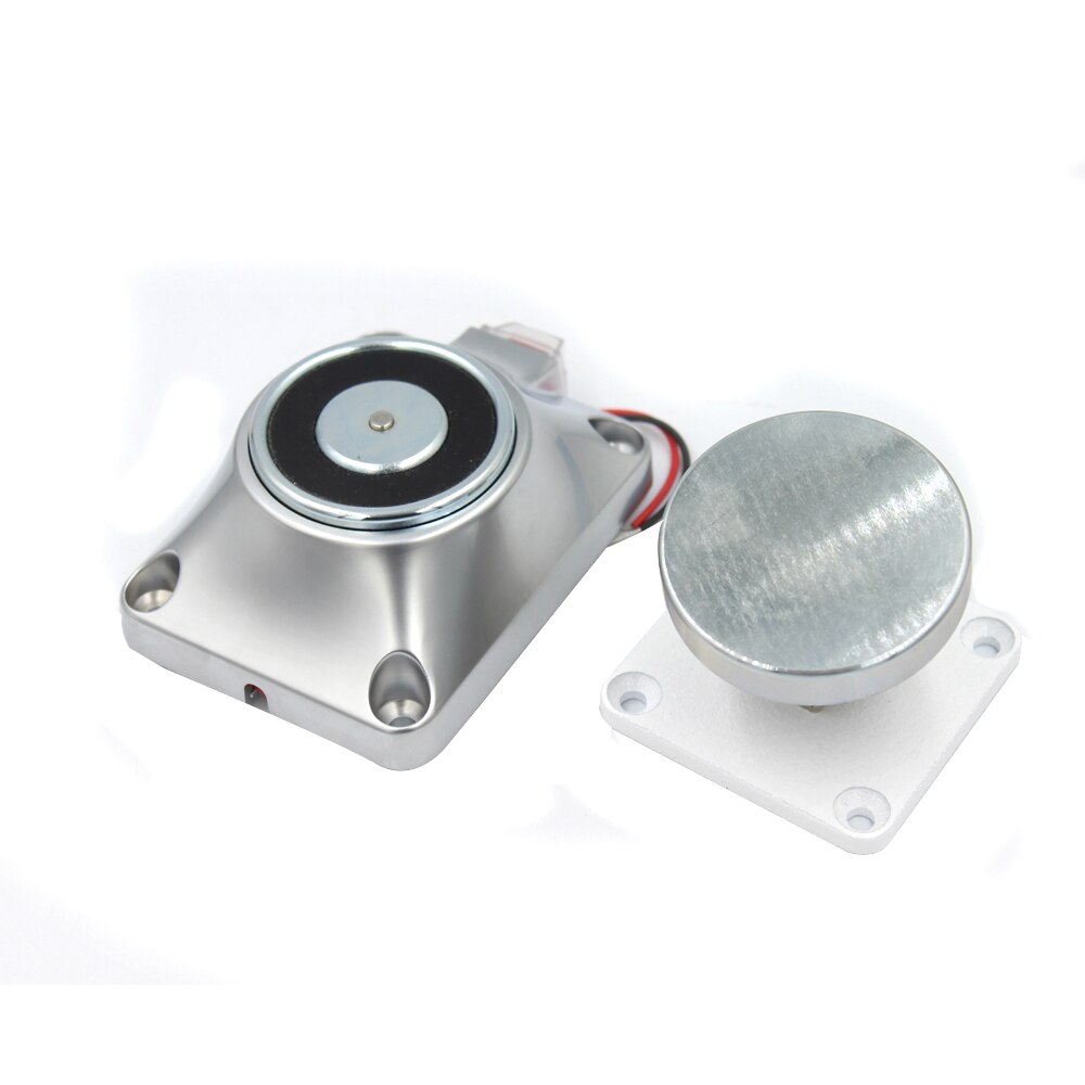 12/24V 60kg/120Lbs Wall Mount Door Stopper Power To Lock Electromagnetic Holding Force Magnetic For interior doors