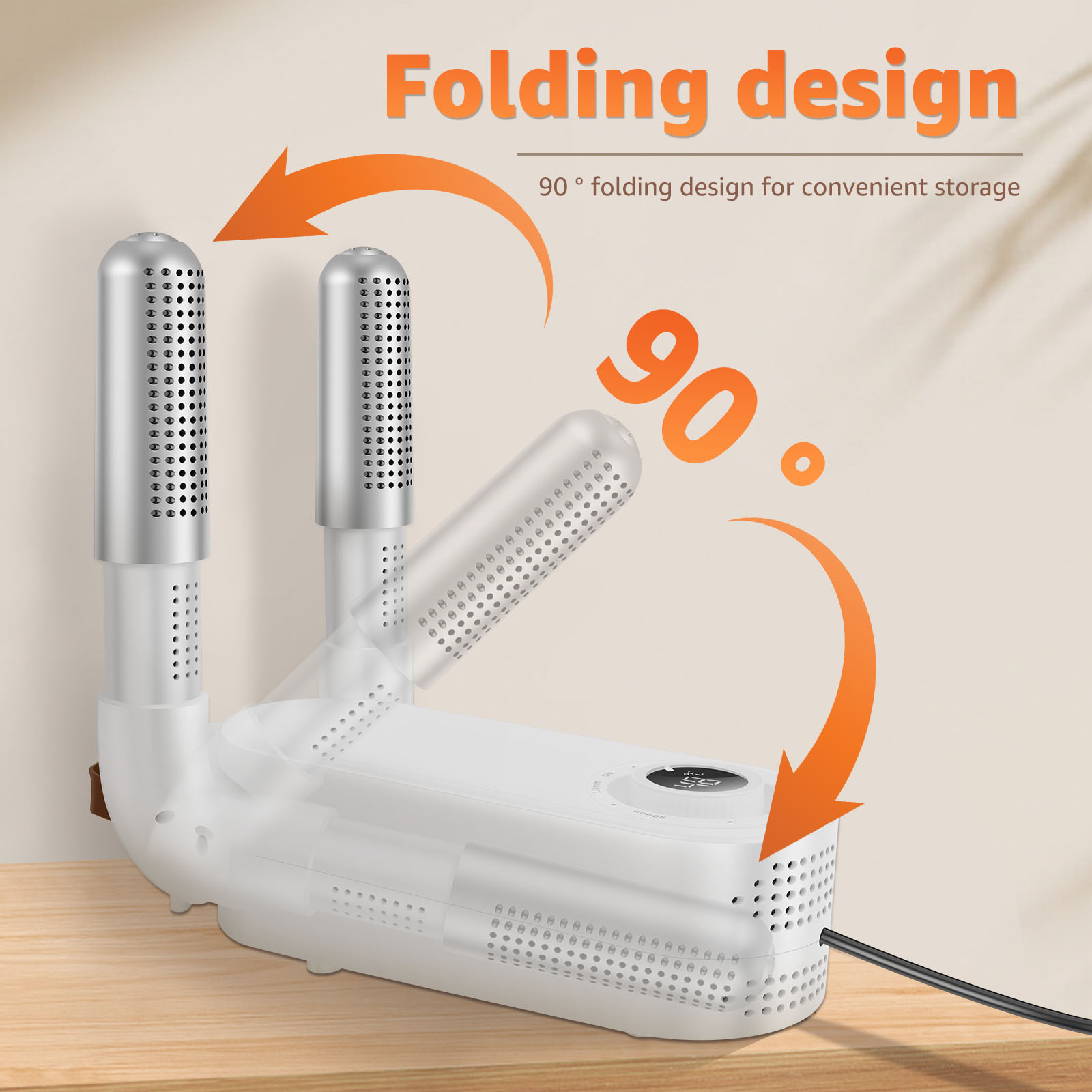 Suszarka robić rękawic bokserskich z inteligentnym timerem Składana suszarka robić rękawic bokserskich 90 ° Składany skutecznie eliminuje nieprzyjemne zapachy dla dzieci i dorosłych