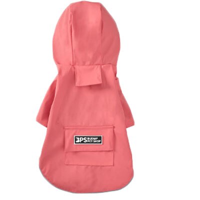 Gul regnjacka för hund med luva reflekterande lätt regnjacka ponchokläder för små stora hundar vattentäta blockerkläder xl: Rosa / L